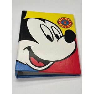 Disney‎ Mickey Mouse Photo Album Binder Red Yellow Blue Black